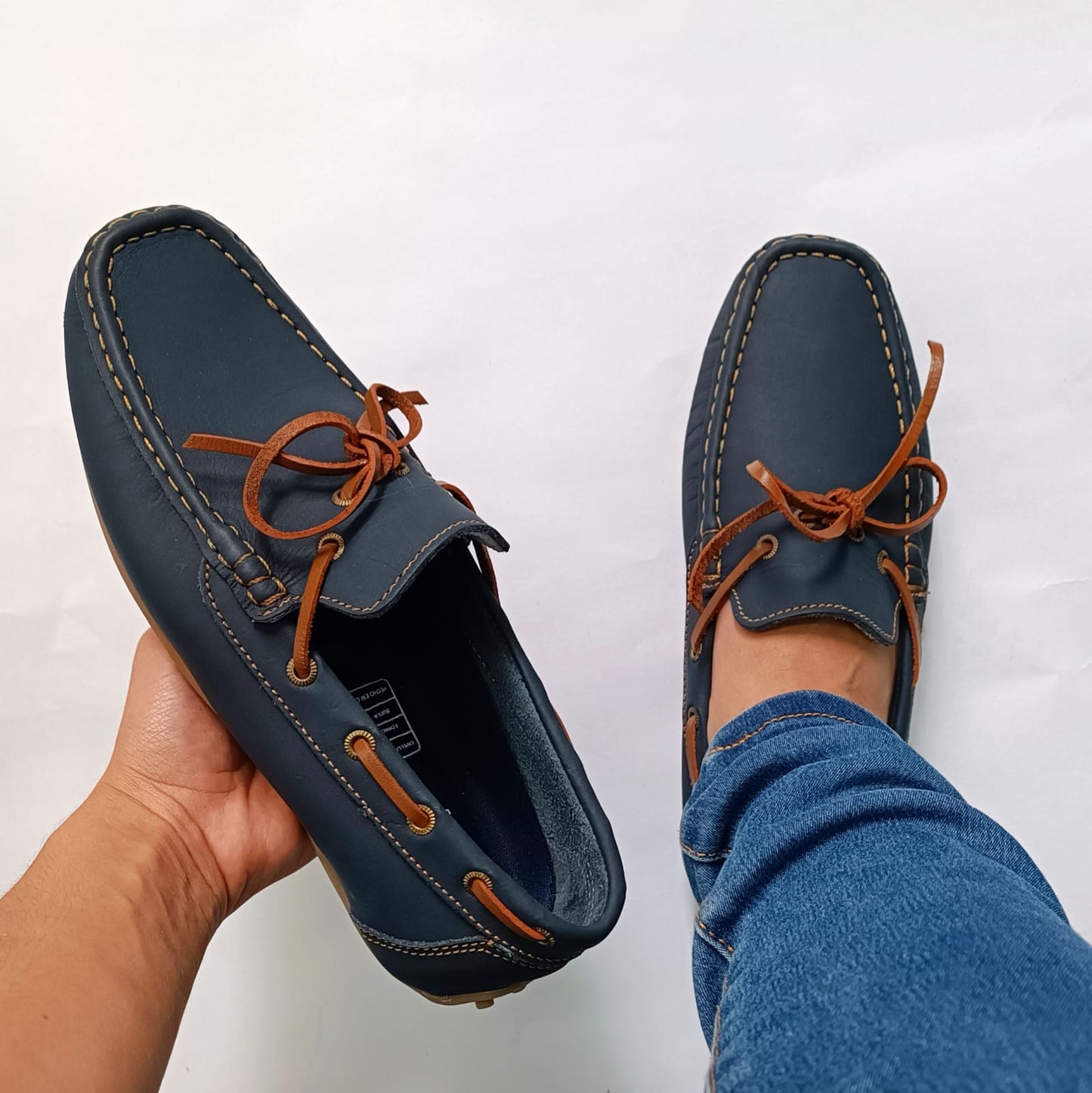 209 Azul h miel CUERO